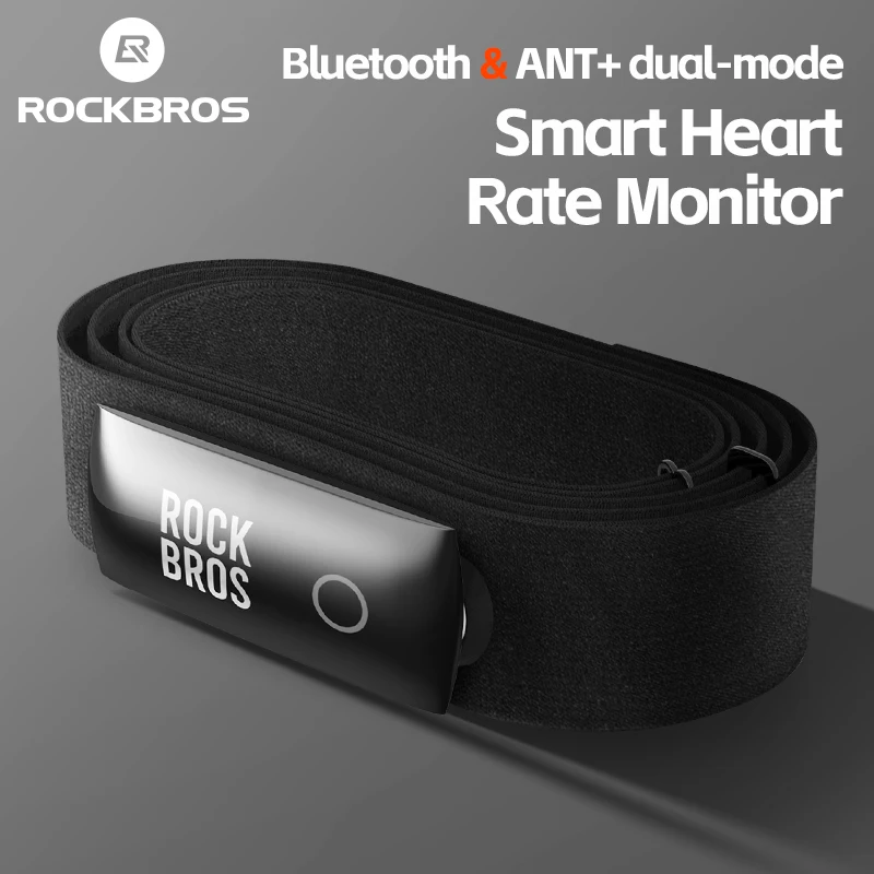 ROCKBROS Heart Rate Monitor Fitness Gym Belt Training IP67 Belt Waterproof Heart Rate Monitor Armband