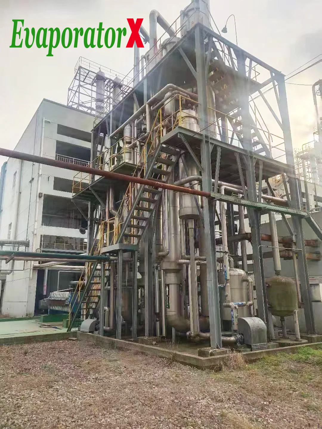 Vacuum forced circulation automatic MVR crystallizer for waste water continuous desalinization evaporator