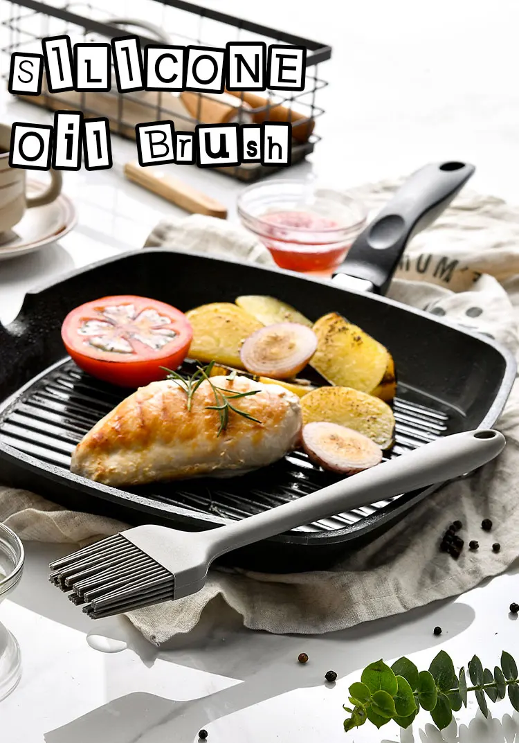 Factory Silicone Oil Brush Home Kitchen BBQ Grill Baking Tools High Temperature Spread Pastry Brush