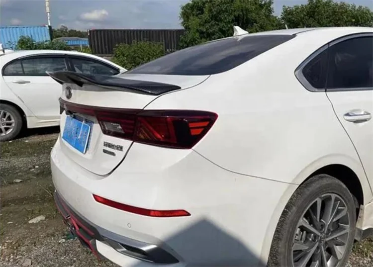 For KIA K3 spoiler 2019-2022 KIA Cerato Forte spoiler style R Car Rear Wing Color Rear Spoiler