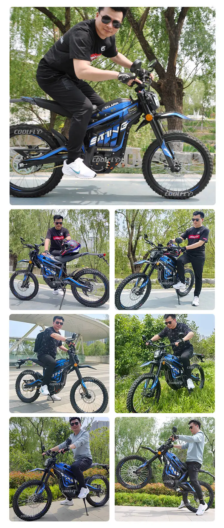 Hot selling New Talaria Sting R MX 8000w 60v 45ah High Powerful Electric Dirt Bike Motorcycle E Moto Ebike For Sale