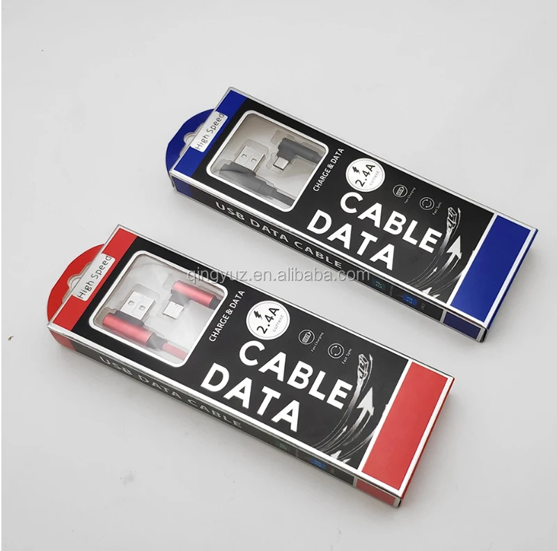  Высококачественный 90 градусов левый правый угол Usb2.0 кабель для быстрой зарядки и передачи данных Iphone зарядное устройство с налокотником Usb-кабель