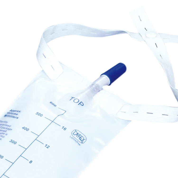 Medical Disposable Urine Leg Bag Foley Catheter Leg Bag 600ml, 750ml, 1000ml