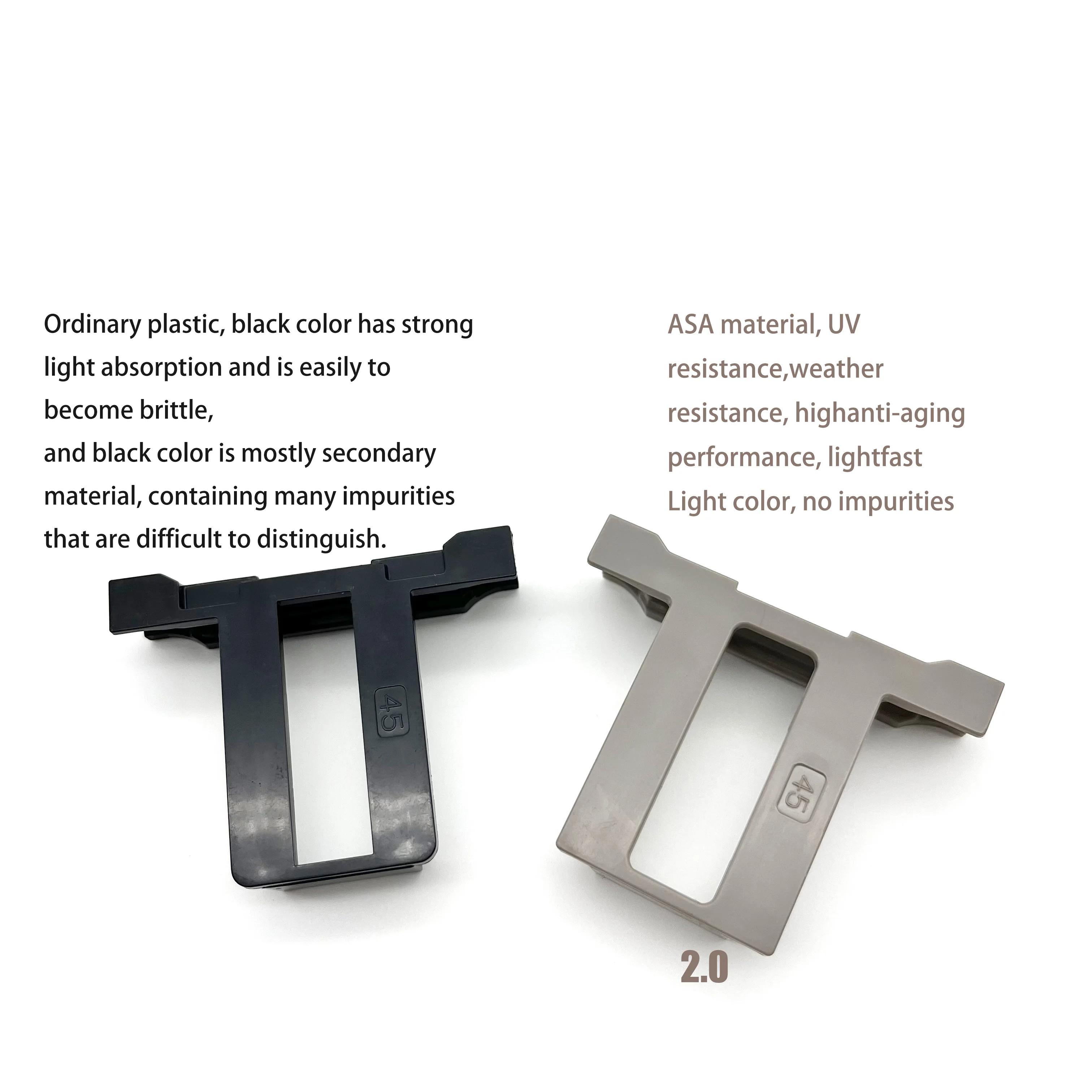 25mm 30mm 35mm 40mm Solar Energy Station accessories PV Module Cleaning solar drainage clips