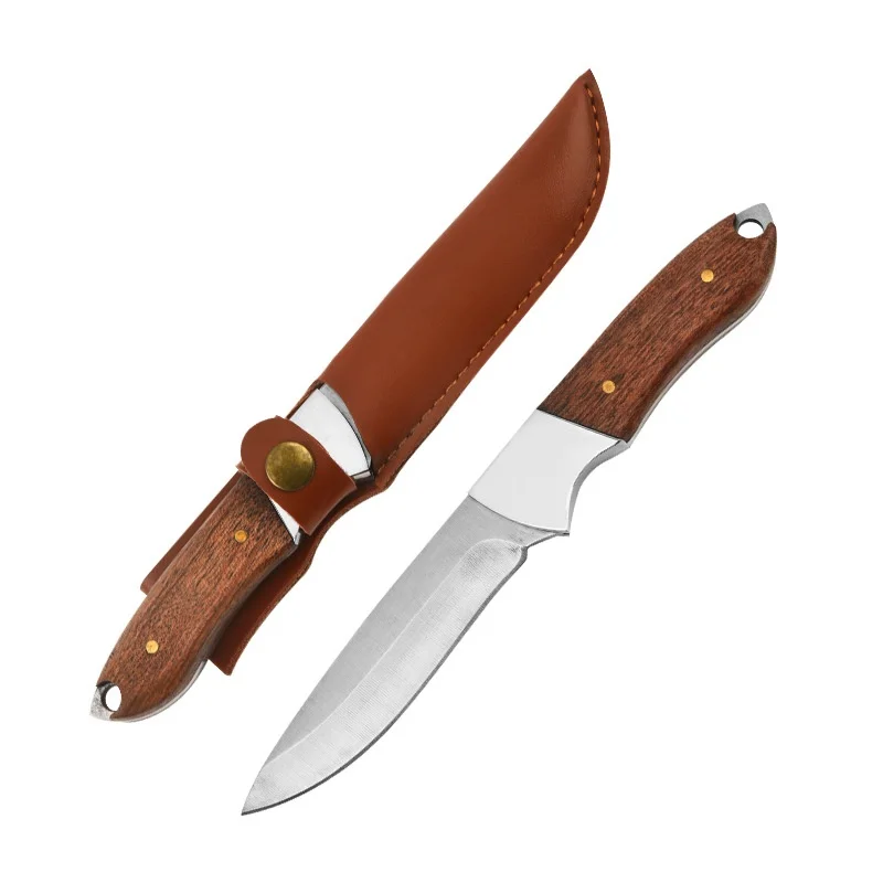 Hot Sale Best Design Professional Wooden Handle Stainless Steel Pocket Folding Knife Tactical Knife For Camping
