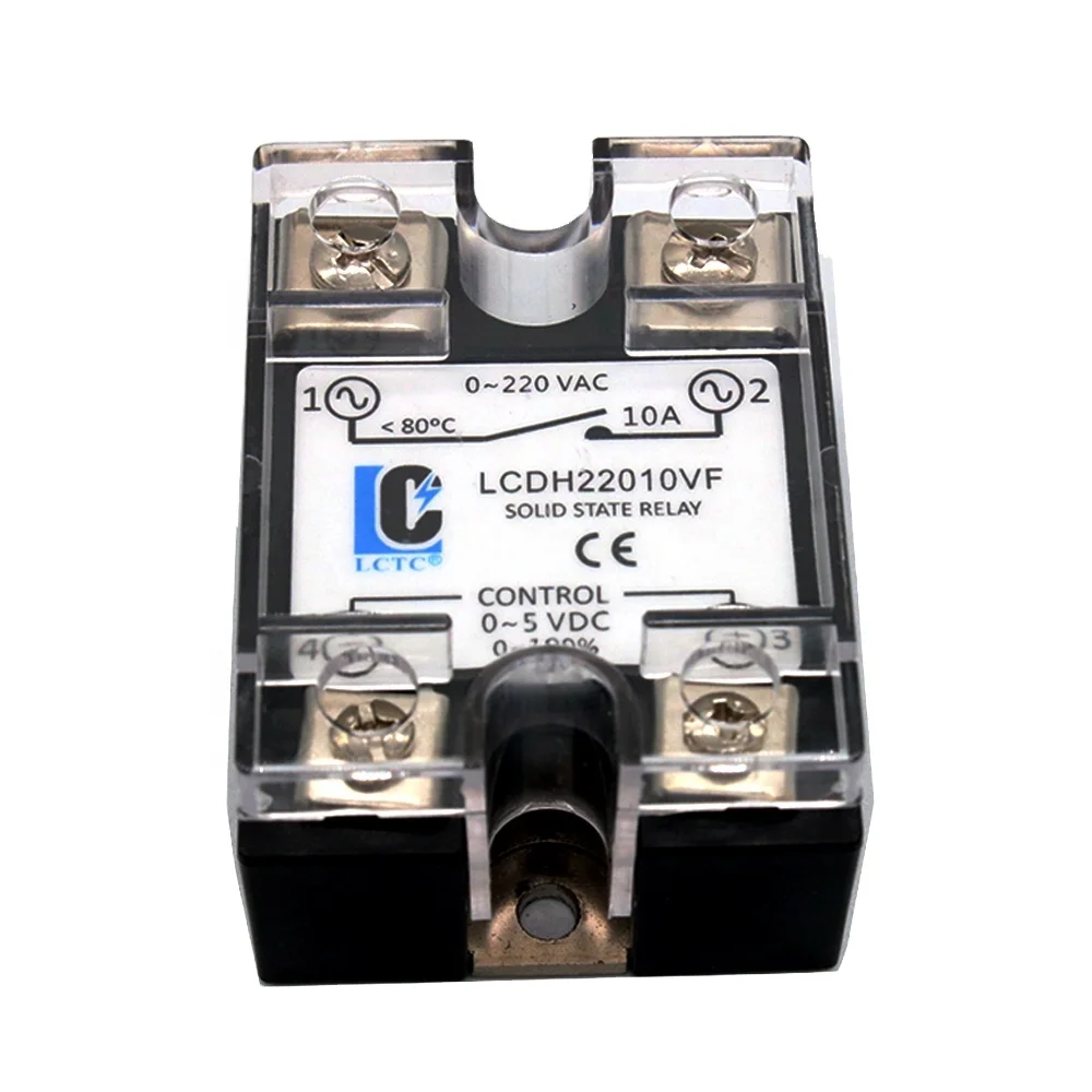 Single Phase Solid State Voltage Regulator SSR-1VF10A-120A SSR 0-5V Voltage Regulator