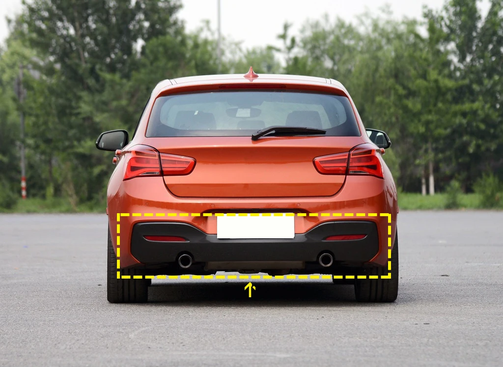 1 Series ABS Car Rear Diffuser for BMW F20 F21 M135i M140i 2-Door 2015-2018