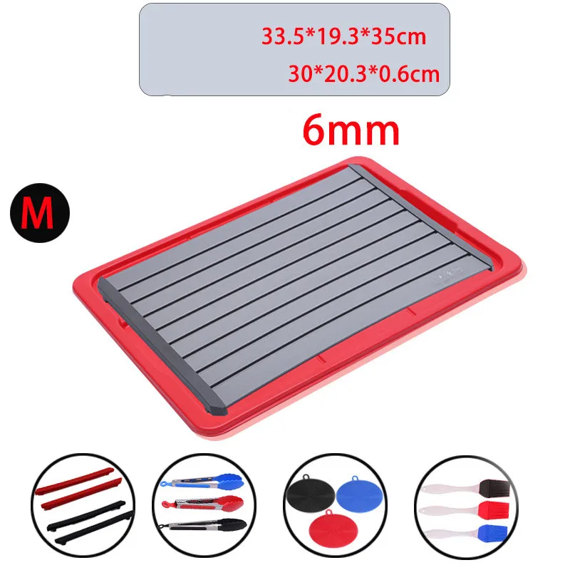 Newest Multifunctional Household kitchen Steak Pork Thawing Plate With Filter Meat Rapid Defrosting  Tray Set