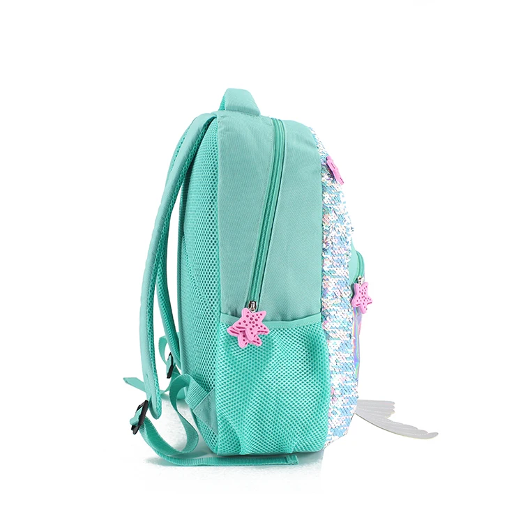 BSCI/Sedex Girls Color Change Sparkly Sequence Mermaid Bag Magic Flip Reversible Sequin School Backpack