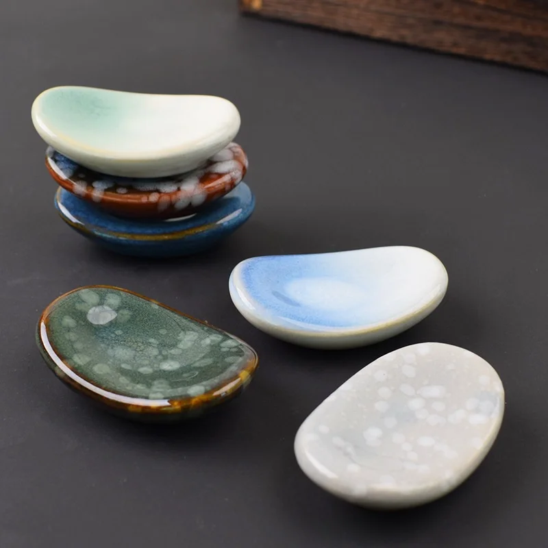 Kitchen accessories durable microwave oven dishwasher safe chopstick holder ceramic custom