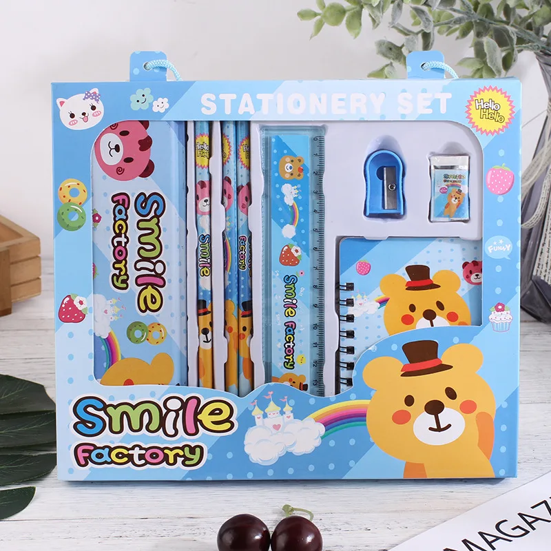 Stationery Set for Children Primary School Students Gift, Study Supplies Set