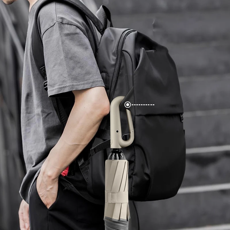 New Product Easy Carry Unique Wholesales Cheap Folding Umbrella With Hook Loop Lock Handle