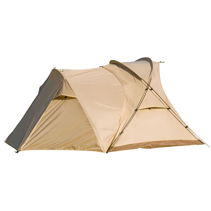 Lightweight Outdoor Dome Tunnel Tent Portable Rain-Proof for Four Seasons Camping and Hiking
