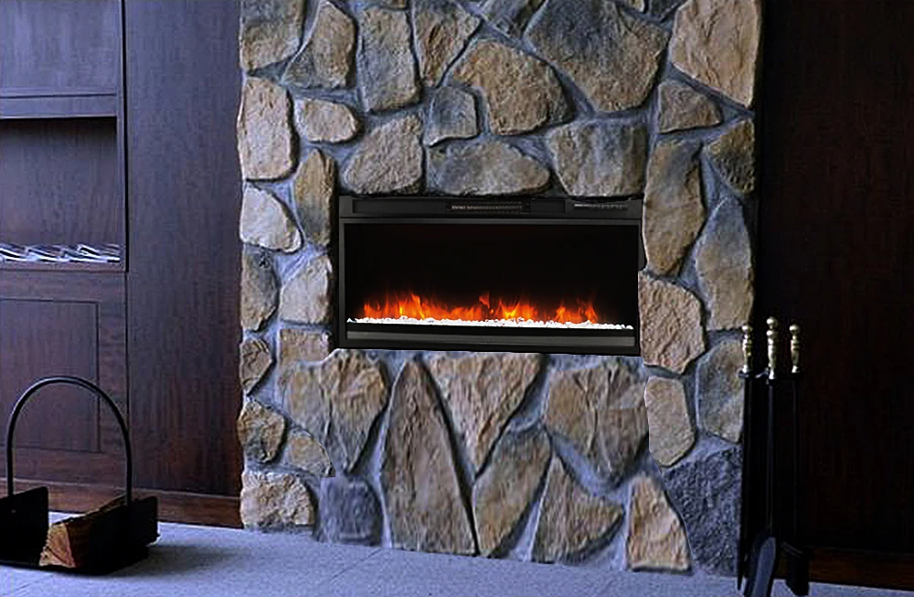 36 inch indoor modern flame electric fireplace