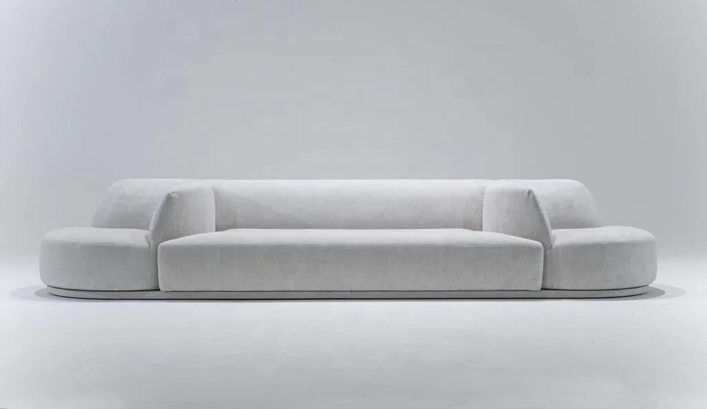 Italian creative paradise sofa multifunctional fabric upholstery modular sofa with swivel armchairs for living room