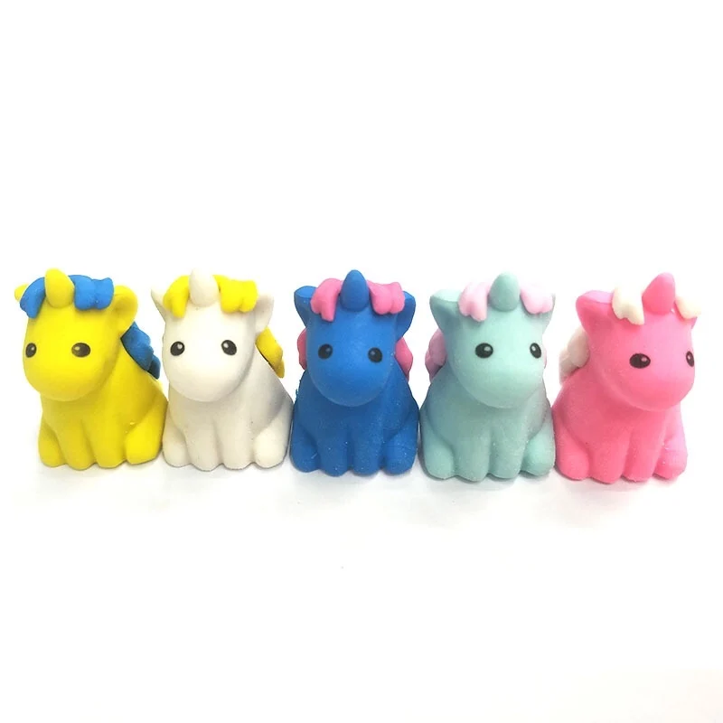 Toy Childrens  Pencil Erasers,Eraser studio Unicorn& Pet,3D High Eraser Set