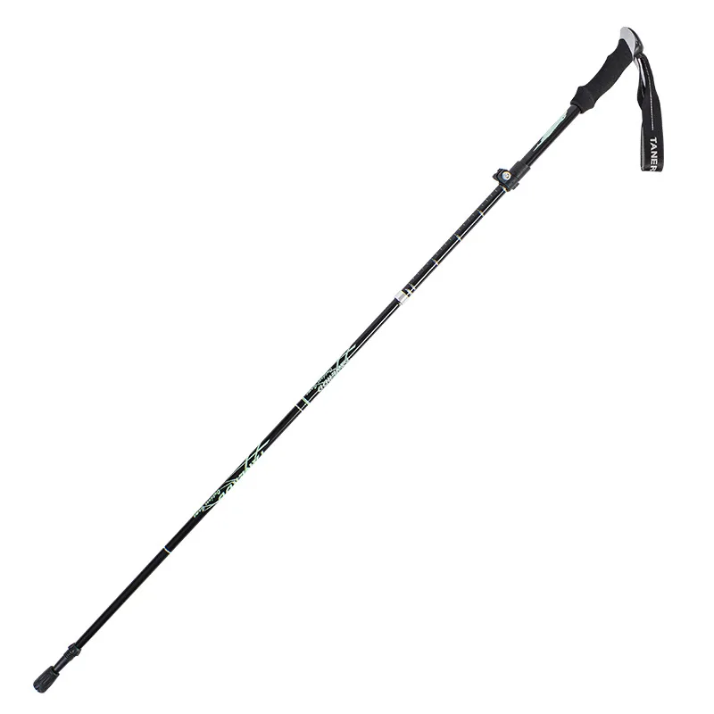 foldable crutch telescopic carbon nordic foldab 6061 duralumin 7075 aluminum camping climbing stick trekking pole