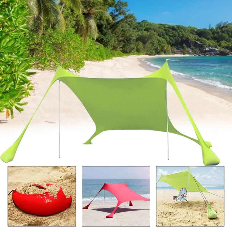 Custom Easy Portable Sun Shelter Canopy Sunshade Tent Beach Shade Beach Camping Outdoor Tents
