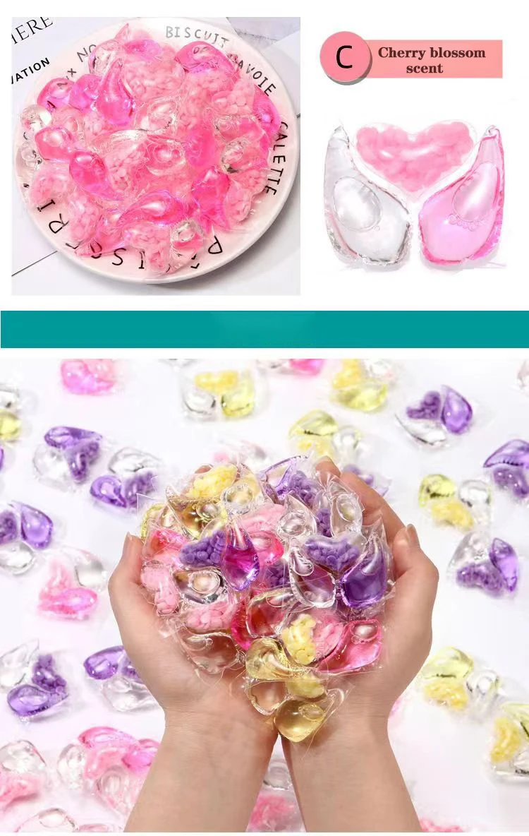 Lavender Scents Liquid Washing Laundry Detergent Capsules Pods