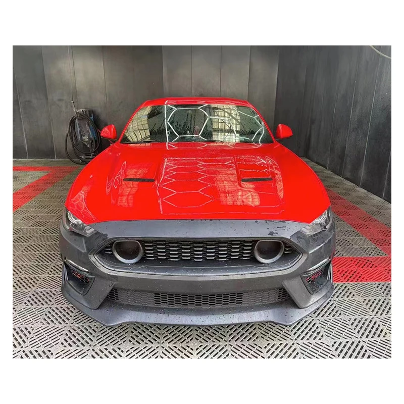 Front Bumper Assembly Mustang Conversion Front Bumper Large Wide Body Kit For Mustang Gt Body Kit 2018-2023