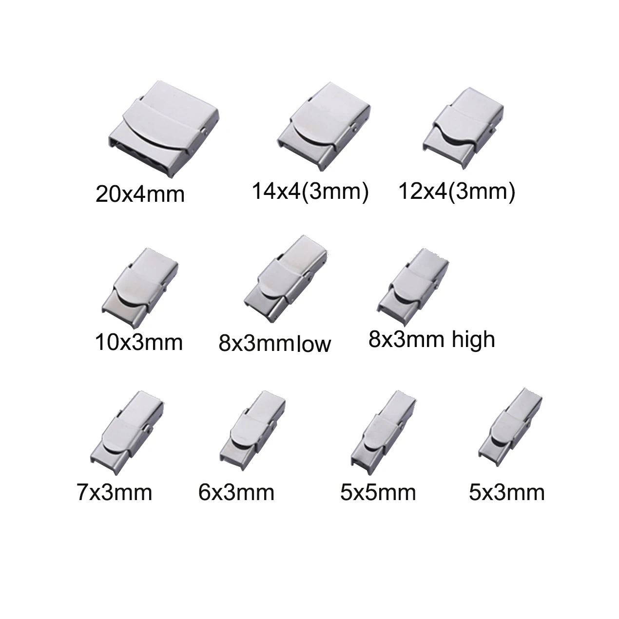 Yudan Wholesale Stainless Steel Metal Clasp For Leather Bracelet