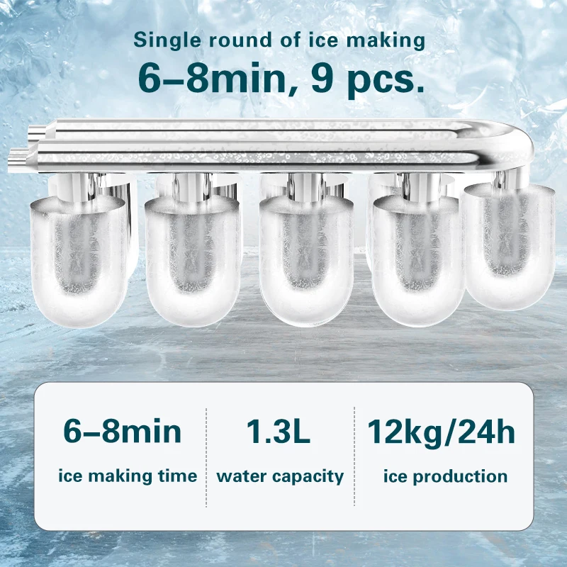 China Small 3 In 1 Smart Intelligent Ice Cube Ice Maker Machine Manufacturer For Restaurant