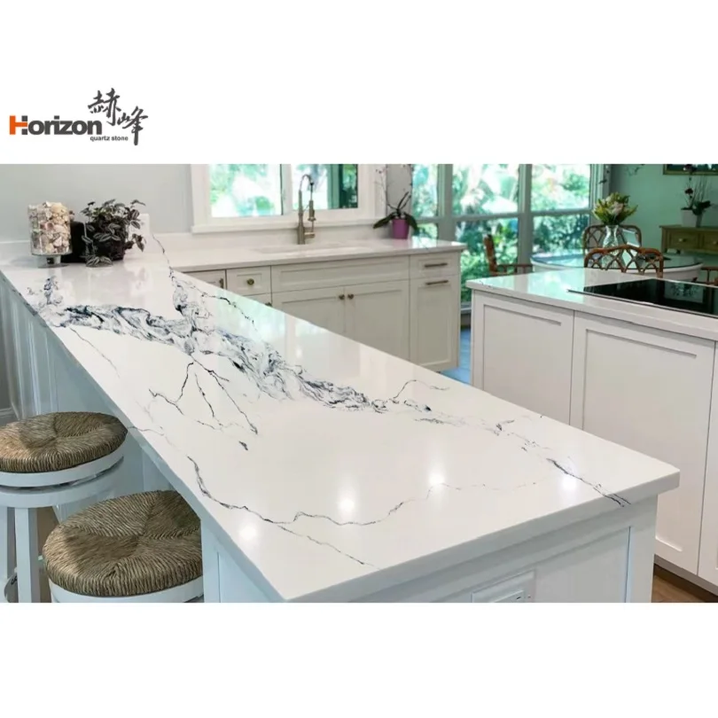 Horizon  artificial stone products artificial stone acrylic glass sheet decor panel rose quartz polished slab