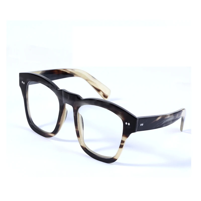 Fashion Buffalo Horn italy design blue light glasses horn Eyewear