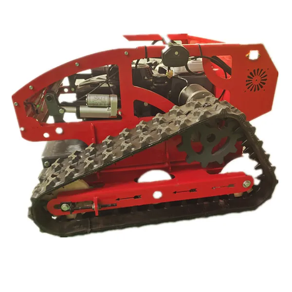 Powered by Gasoline Engine 16HP 22HP Professional Robotic 0 Turn ATV Lawn Mower Engineering Rubber Crawler Remote Control Mowers