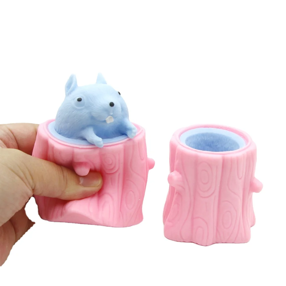 Игрушка для снятия стресса в виде белки чашка корня с сюрпризом животного сжимает сюрпризы и излечивает эмоции