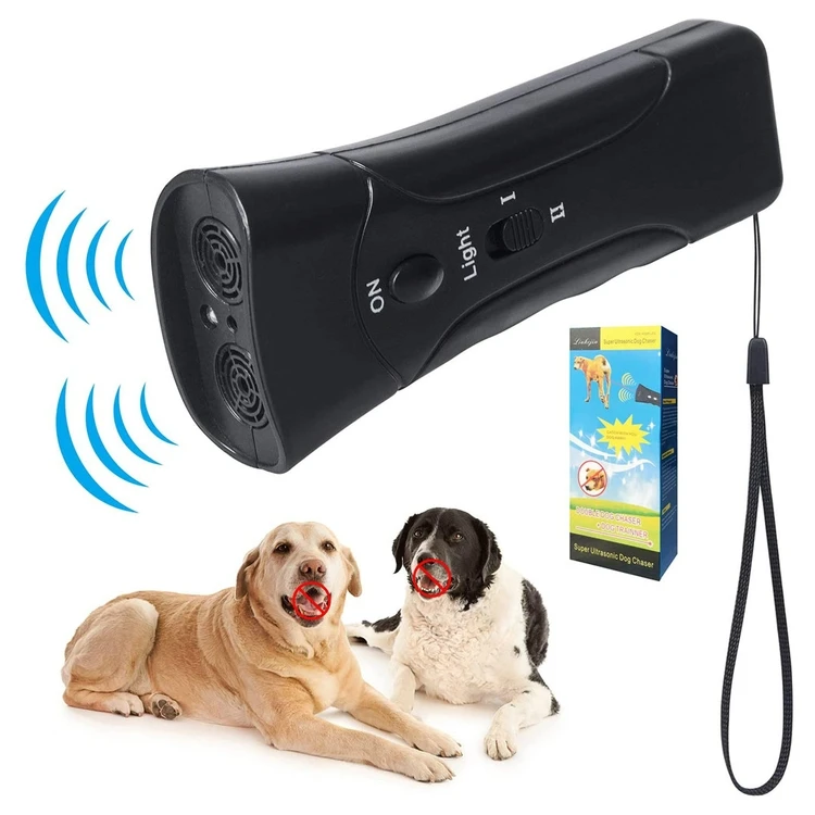 wholesale Dog Training Repeller Ultrasonic Stop Bark Handheld dog Anti-barking Device Deterrents Dog Bark Control