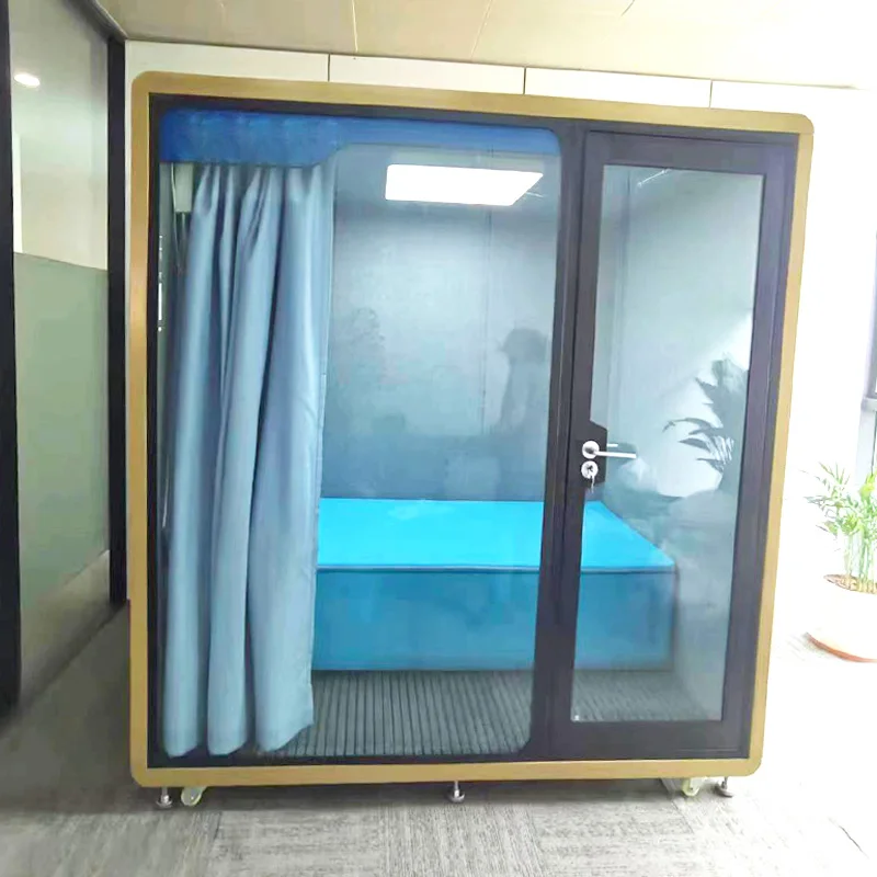 New Model Modular Soundproof Booth Sleeping Pod With Sofa Bed Noise Isolation Sleep Booth Nap Pod Cabinet In The Hospitals