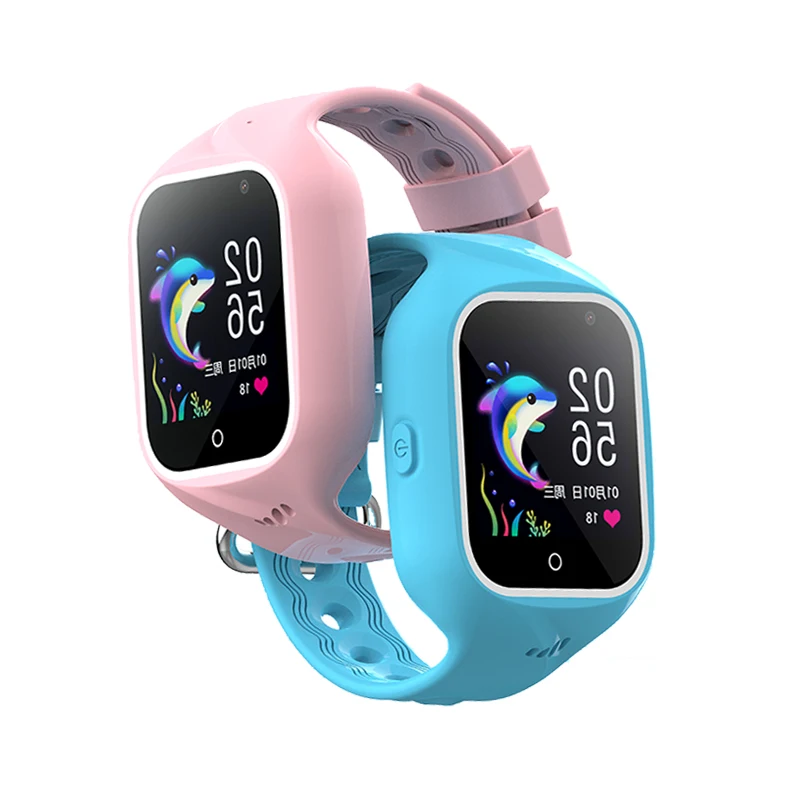 OEM Kids Watch IP67 Waterproof Safe Area 4G Network GPS LBS Camera Sport Anti-lost Smart Child Watch with Sim Card