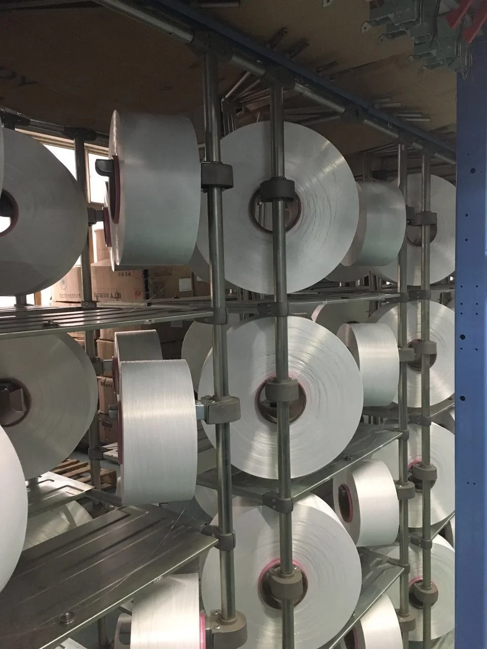 Slub yarn D165  polyester  slub yarn use for  curtain and sofa