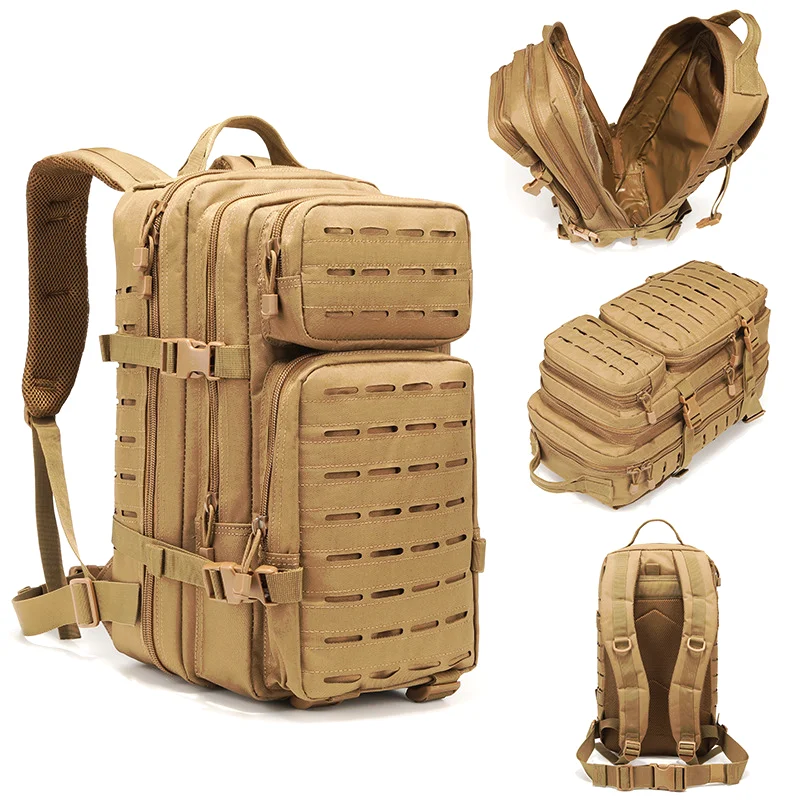 Large Capacity outdoor tactical backpack molle system attached tactical backpack nylon hiking tactical travelling backpacks