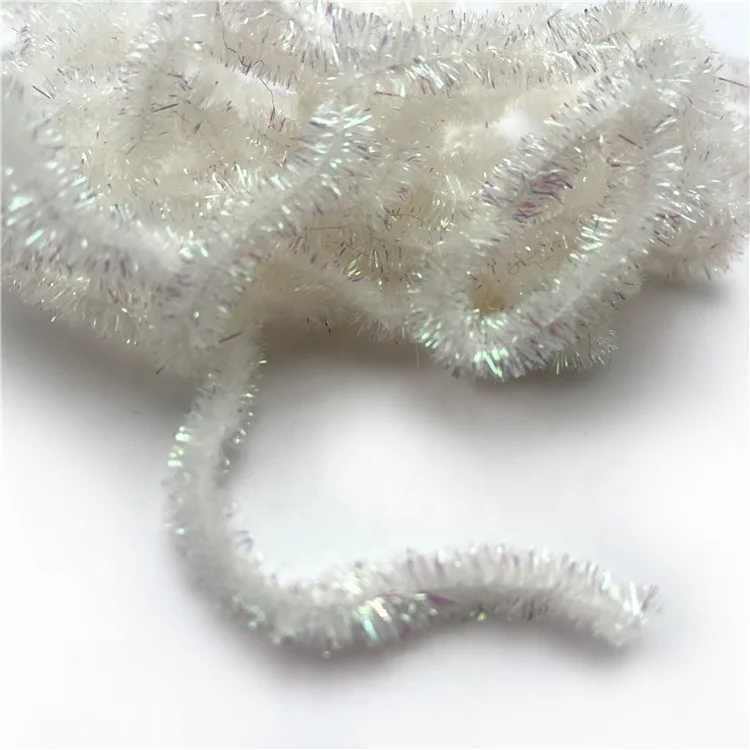 Разноцветные блестящие перламутровые волокна для вязания мушек вискозные басовые мухи червь Сан-Хуан материал тела жемчужные майларовые нитки из синели