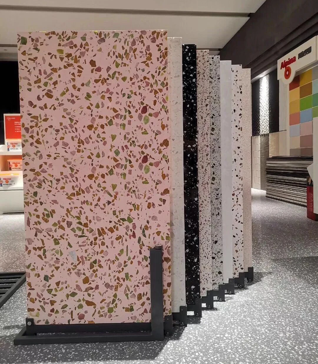 GUIYI C10 competitive price terrazzo slab/indoor and outdoor terrazzo pattern/table top design