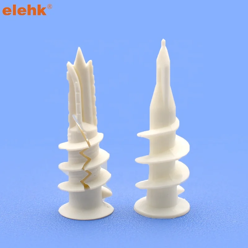 Elehk Competitive Price Wall Plug Nylon Drywall Anchor Self-drill Plasterboard Plug Wall Anchors For Drywall