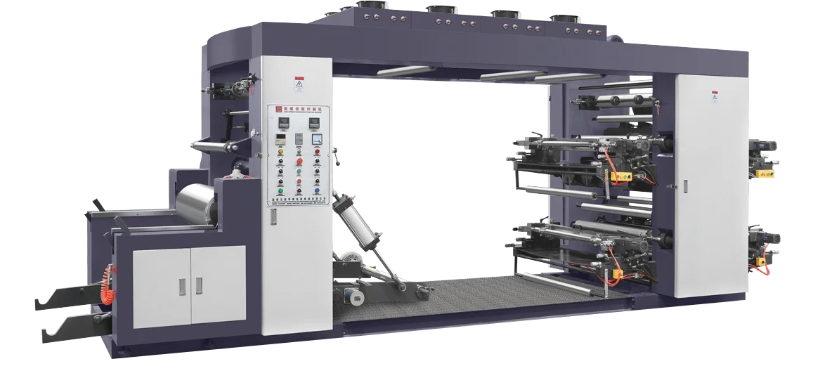 Автоматическая Нетканая флексографическая печатная машина с 4 цветными мешками, гибкая печатная машина с нетканым флексографским прессом для продажи