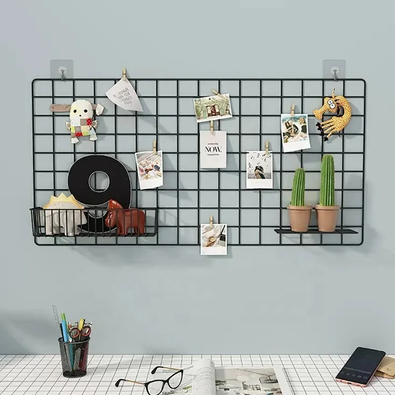 Wall Grid Wire Panel Photos Pictures Display Grid Wall Metal Black Panels Mesh Storage Organizer Rack Hanging