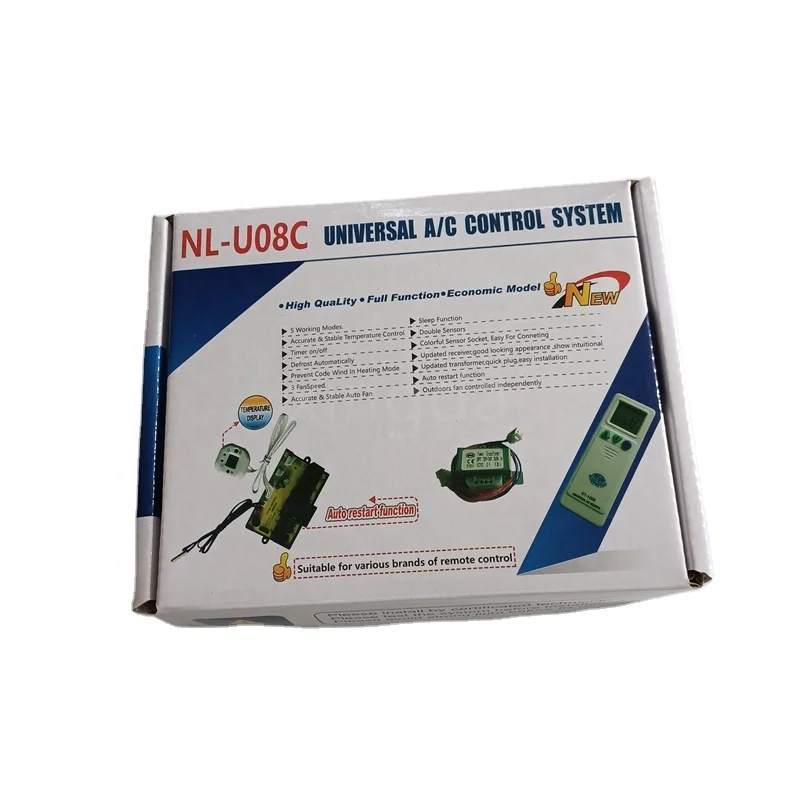 5 working mode 3 fan speed universal A/C control system with remote conveniently installation
