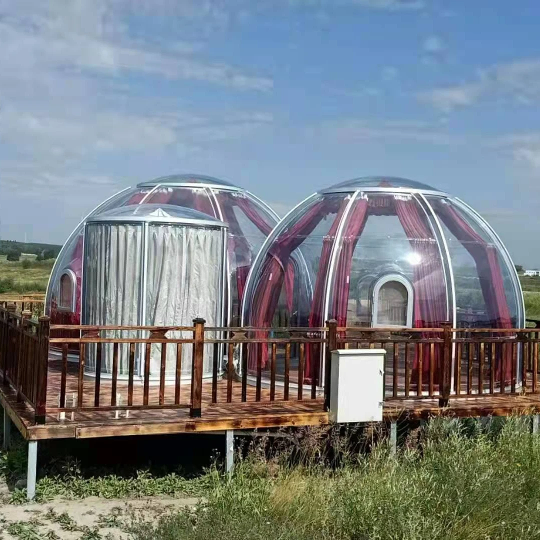 Popular Smart Star Room Polycarbonate Dome Tent Hotel Transparent Prefab Dome House