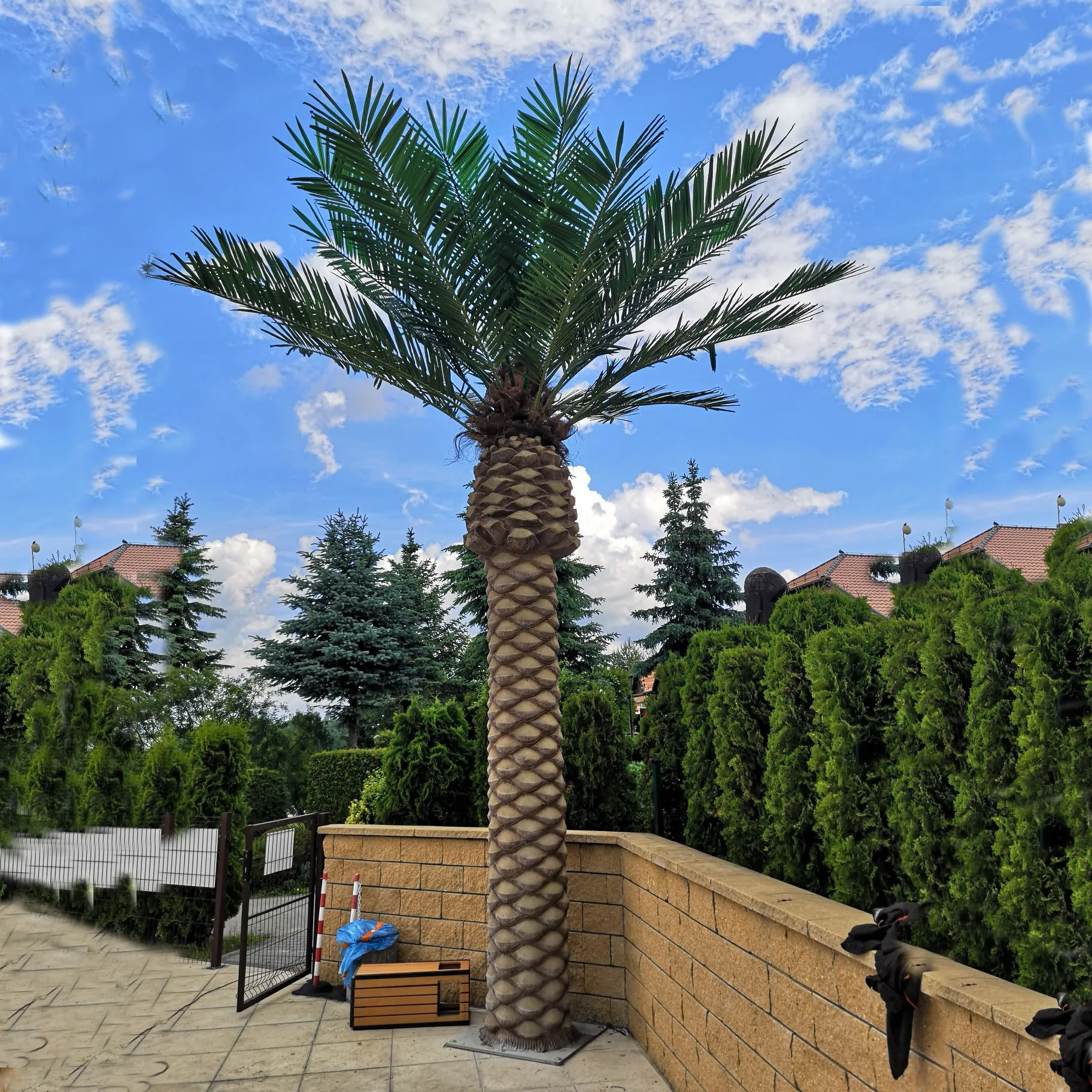 New Design Hot Sale China Manufacturer Export Artificial Palm Tree Fake Date Palm Trees For Outdoor Decoration