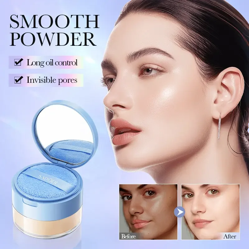 Private Label Makeup Long Lasting Setting Powder Waterproof Matte Finish Loose Setting Powder For Oily Skin