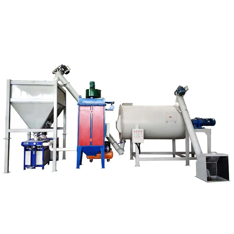 Pre-Mixed Floor Decoration Screeding Coat Semi-Automatic Dry Powder Mortar Production Line Suppliers