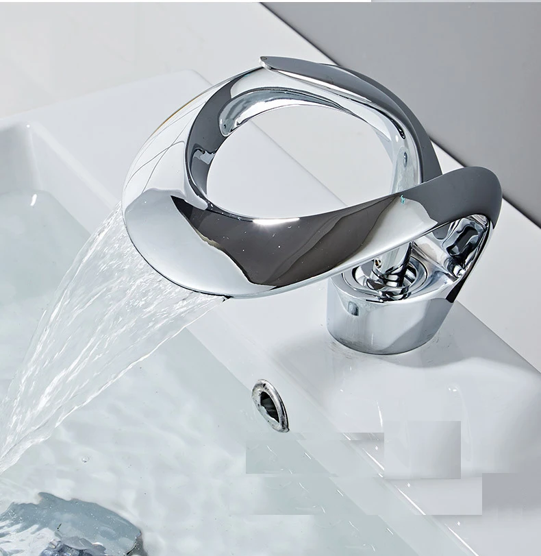 Greece Special style modern tall body tap mixer chrome brass high quality water hotel basin faucet