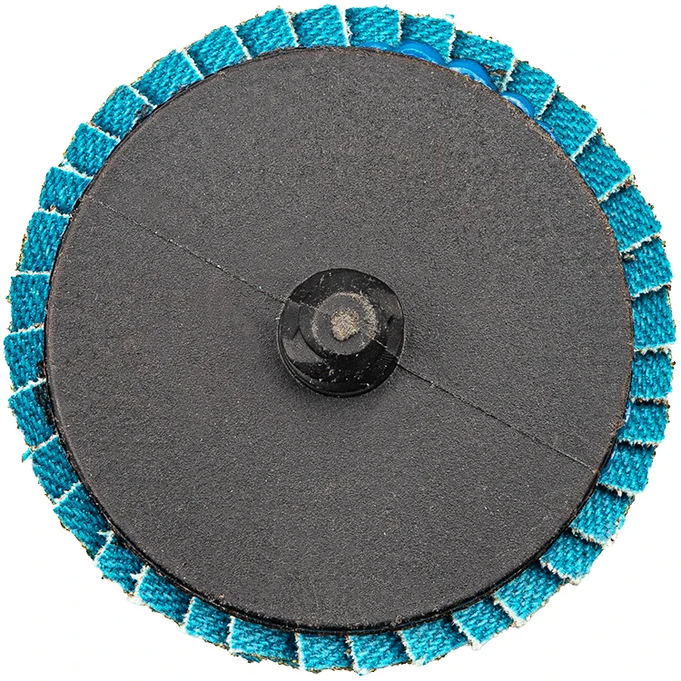 2 Inch Quick Change Flap Disc 60 80 Grit Sanding Disc High Density Zirconia Flat Disc with 1/4 Shank Holder