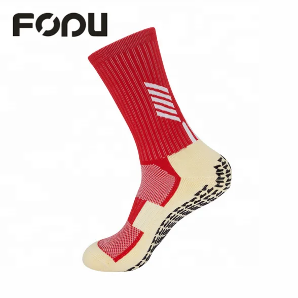 Compression Anti Skid Grip Sport Socks Non-Slip Grip Socks for Pilates Trampoline Jump Socks