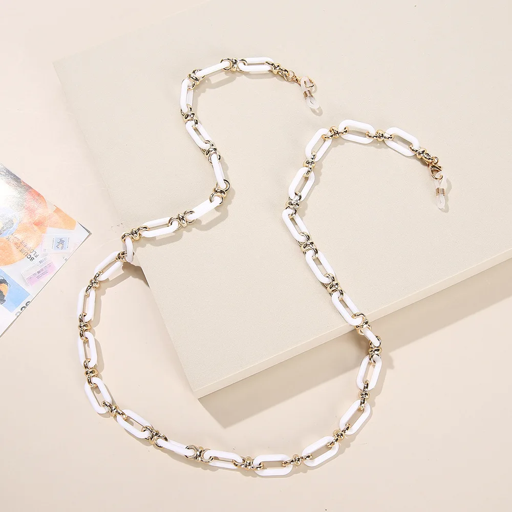 Fashion Eyeglass Sunglasses for Women Men Acrylic Anti-slip Lanyard Face Chain Adults