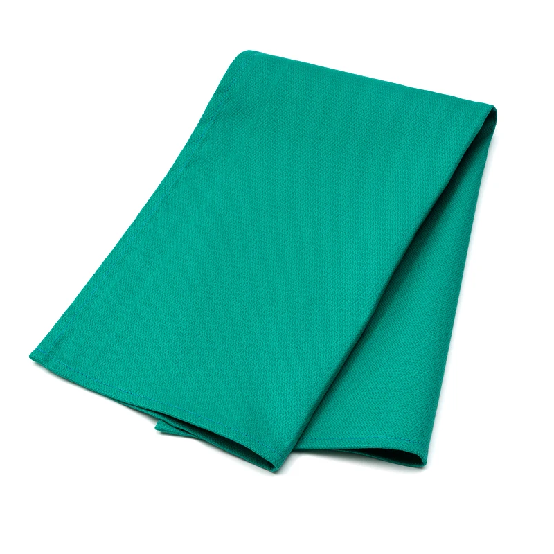 Одноразовые полотенца или медицинские 100% тканые хлопчатобумажные зеленые с высокой впитывающейся способностью стерильные безворсистные лучшие для хирургии